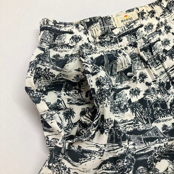 Marine Layer Allison Novelty Print Pant Womens XS Tencel Pull On San Francisco - Picture 8 of 15